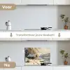 Winter - Sneeuw - Huis - Natuur keuken achterwand spatscherm klein -voor_na_NL