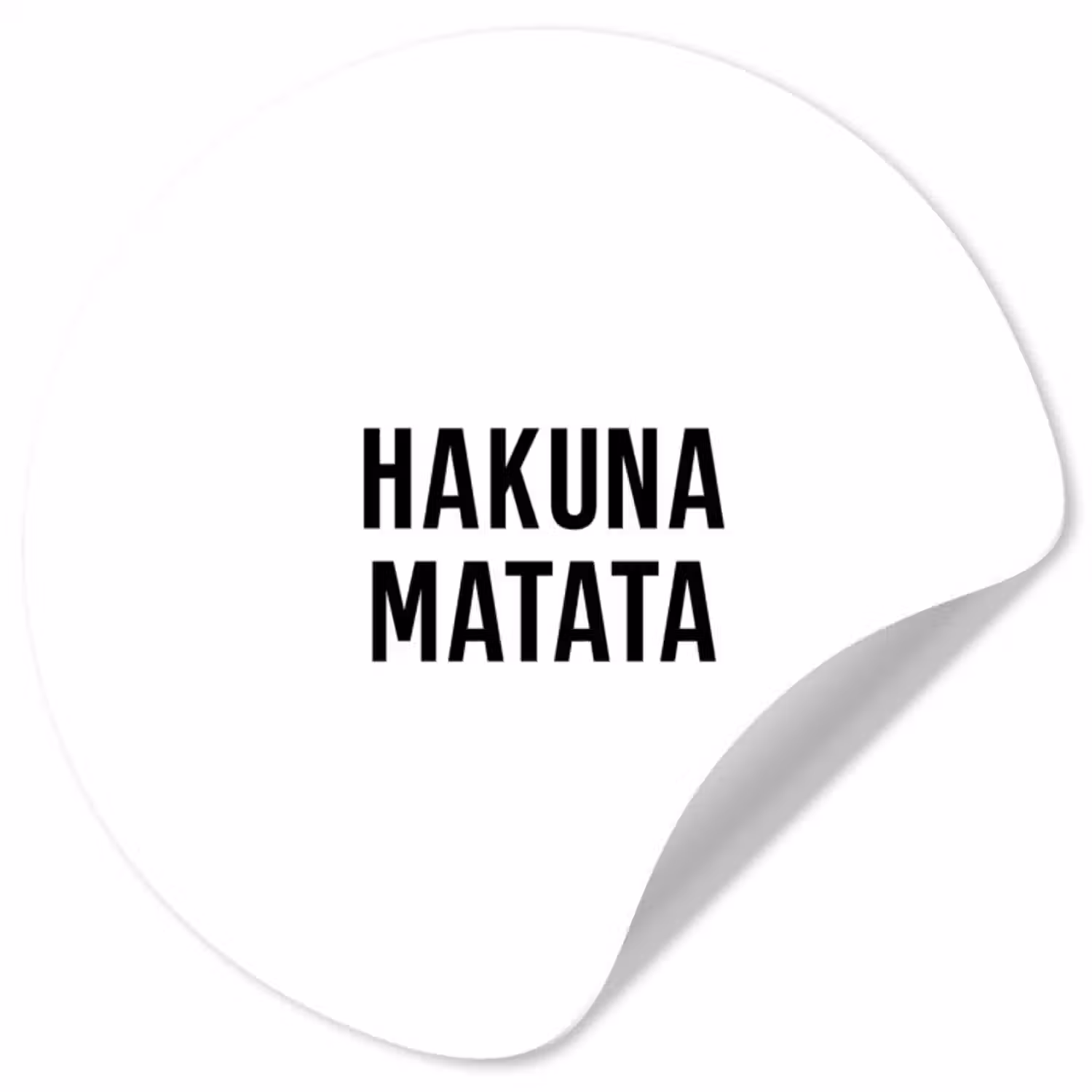 Behangcirkel - Quotes - Hakuna matata - Kinderen - Baby - Tekst