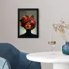 Vrouw - Chocolade - Frambozen - Aardbeien - Koekjes fotolijst zwart zonder passe partout klein -sfeer4