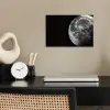 Close-up - Maan - Wit - Textuur poster papier klein -sfeer1