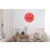 Quote - Zomer - Roze Wandcirkel aluminium klein -woonkamer