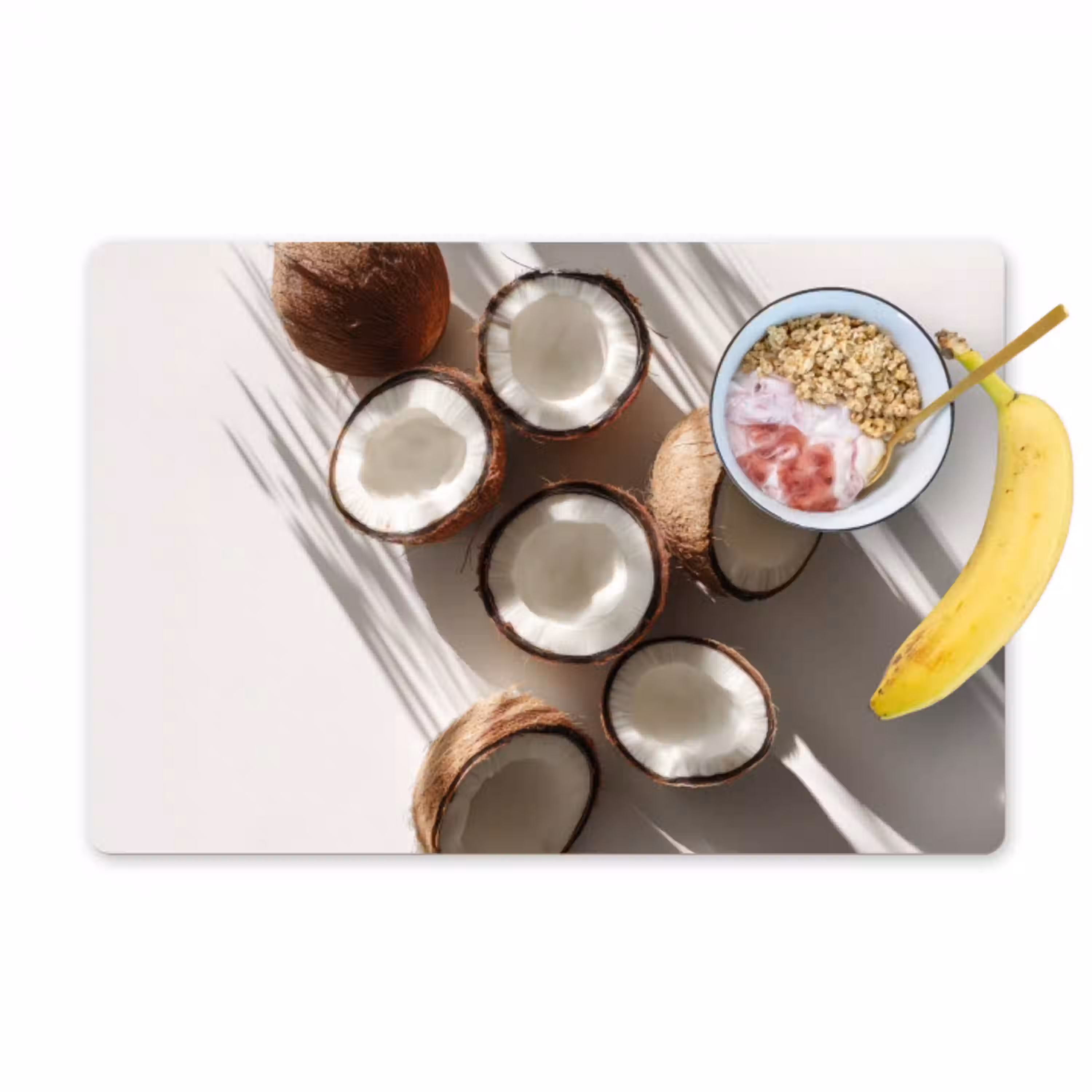 Kokosnoten - Bruin - Shaduw Placemat vinyl groot -zzzproduct_Kitchenyeah-website