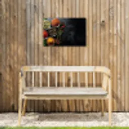 Glazen - Bakjes - Blaadjes - Kruiden Tuinposter op houten frame 2 cm dik klein -sfeer4