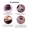 Follow your dreams - Paars - Penseeltextuur Inductie beschermer vinyl 3mm klein -wsfeer9_website
