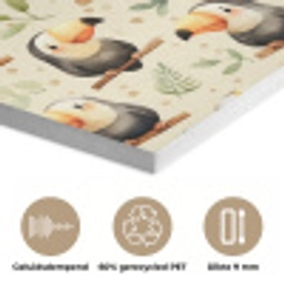 Toekans - Exotisch - Kleurrijk PET vilt klein 837 -closeup_NL