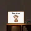 Aap - Baby - Jungle dieren Light Box met batterij (Wandlamp kind) middel -sfeer1_kind