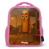 Tung Tung Tung Sahur Kinderrugzak - Roze middel -3d