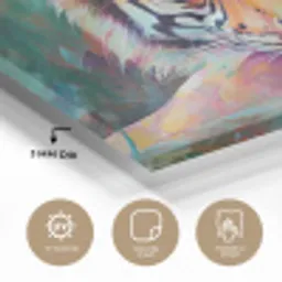 Tijger - Olieverf - Dieren - Kunst plexiglas 5mm klein -sfeer2