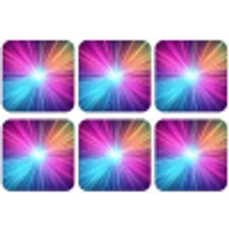 Abstract - Light - Burst - Modern - Colorful onderzetter kurk middel -zkaufland3dotto