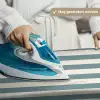 Strepen - Modern - Blauw Wandkleed katoen klein 269 -sfeer9