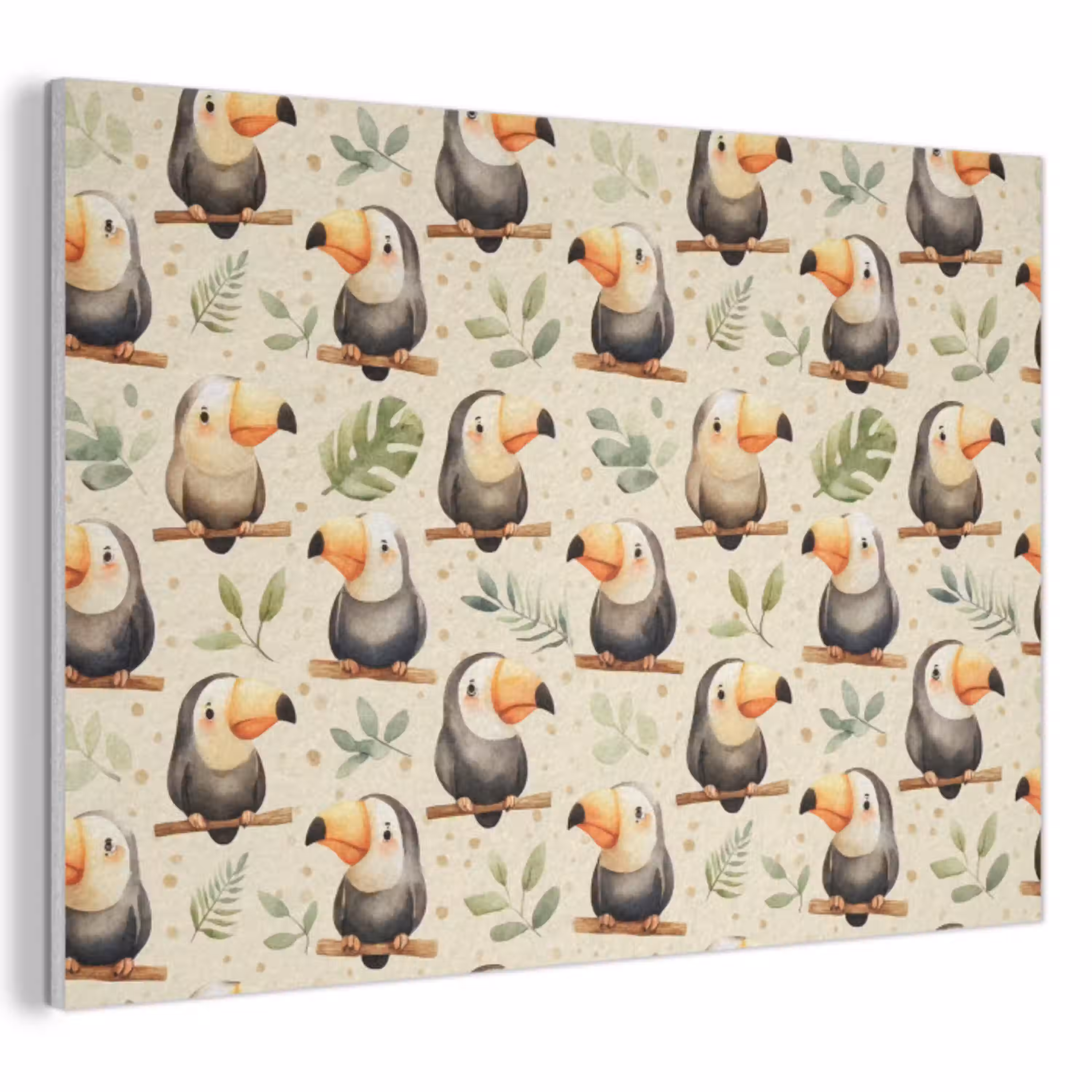 Toekans - Exotisch - Kleurrijk PET vilt klein 837 -3d