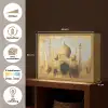 Moskee - Goud - Arabisch - Ramadan - Islamitische Light Box met batterij (Wandlamp) middel -USP_websiteoverzichtNL