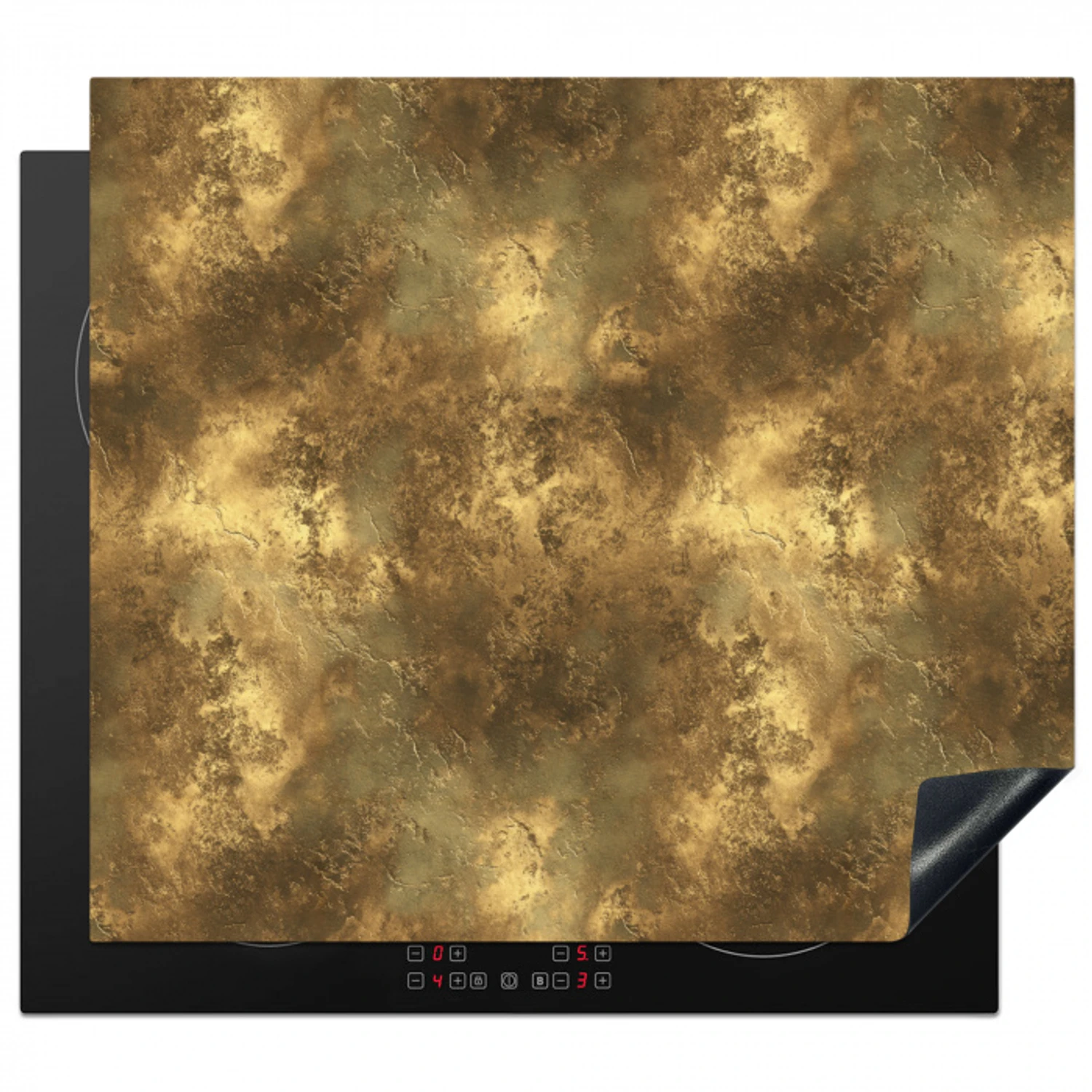 Antiek - Metaallook - Goud Inductie beschermer vinyl 3mm middel 274 -3d