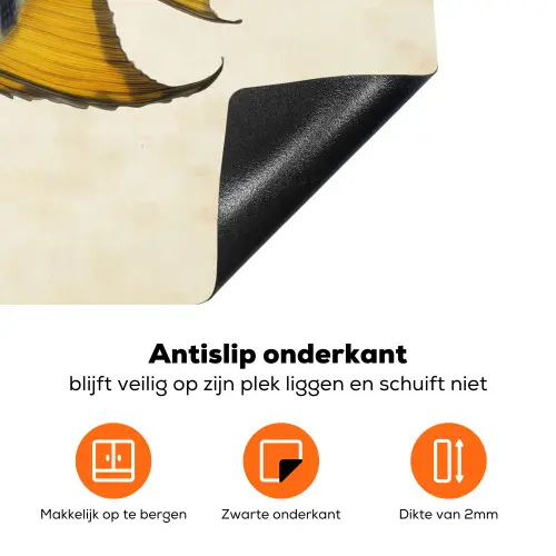 Vis - Sierlijk - Vinnen - Illustratie Inductie beschermer vinyl 3mm klein -zzzzzzz-td-onderkant