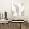 Abstracte bogen - Modern - Beige aluminium wit klein -sfeer1