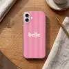 Roze - Gestreept - Belle Apple iPhone 16 Plus klein -sfeer1