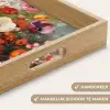 Vrolijk boeket - Dynamisch - Subtiele kleurspatten Dienblad Rechthoek middel -USP_HandgreepNL