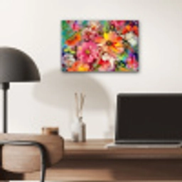 Bloemen - Kunst - Schilderij - Botanisch aluminium wit klein -sfeer5