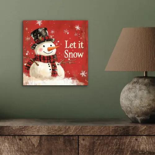 Sneeuwpret - Winter - Sneeuwpop aluminium wit klein -sfeer2