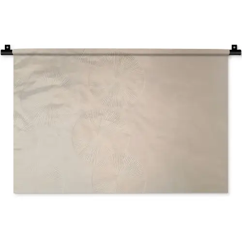 Japandi - Beige - Modern Wandkleed katoen klein -zz3d