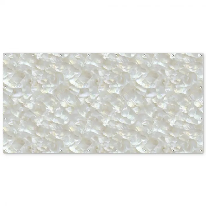 Parelmoerglans - Wit - Schelp Balkonbeschermer Duitsland klein 596 -zz_3d