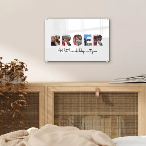 Broer - Lettercollage plexiglas 5mm klein -sfeer4