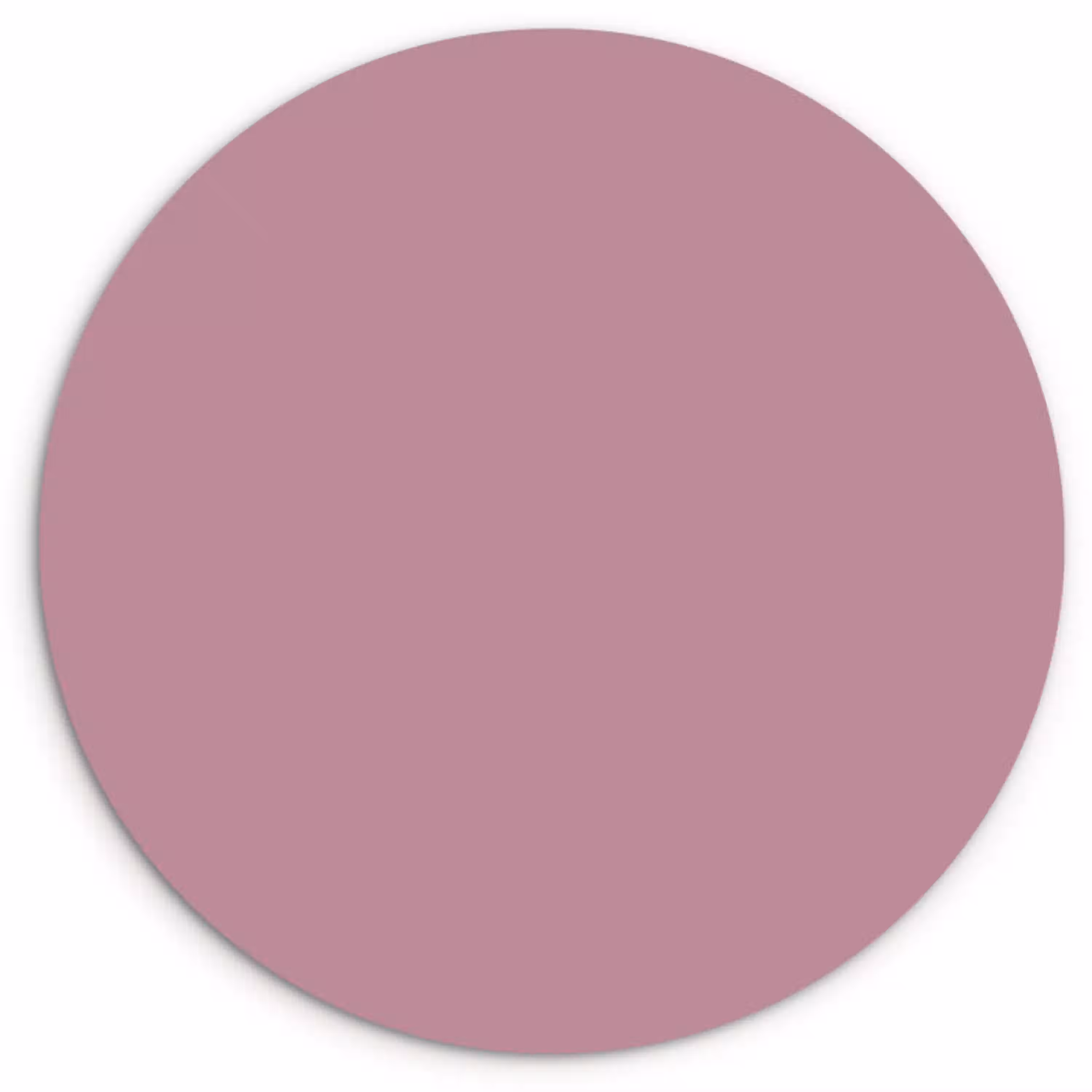 Dusty - Mauve - Paars Wandcirkel kunststof plaat 5mm dik klein 188 -3d