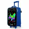 Neon controller op zwart Kinderkoffer - Blauw klein -productfoto_schuin