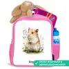 Dier - Natuur - Hamster Kinderrugzak - Roze middel -inhoud_NL