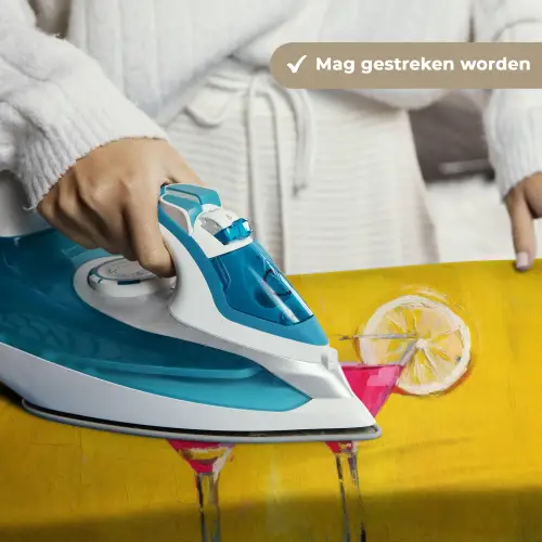 Glazen - Cocktail - Citroen - Kers Wandkleed katoen klein -sfeer9