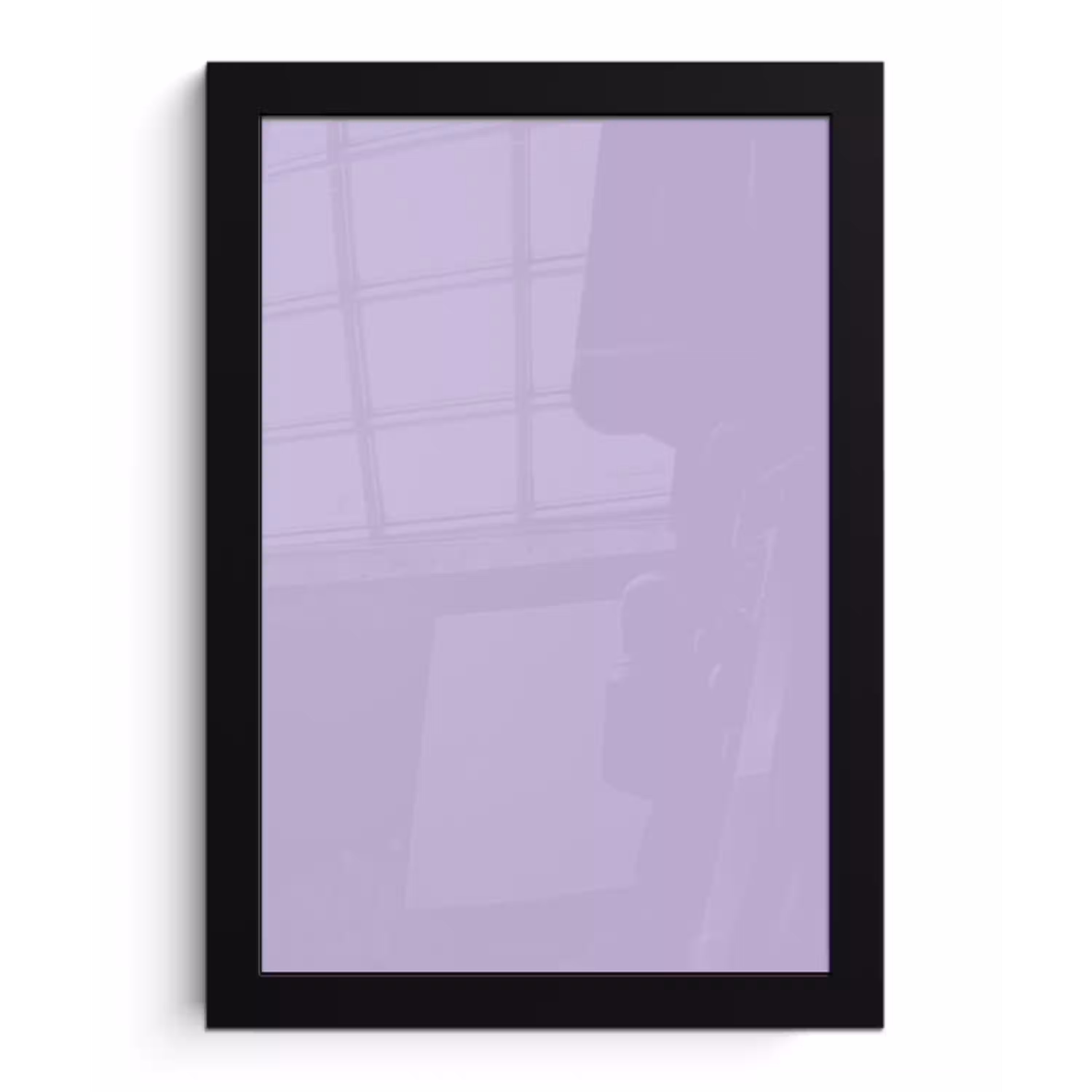 Pastel - Lilac - Paars fotolijst zwart zonder passe partout klein 224 -3d