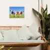 Koeien - Boerderij - Gras- Natuur - Dieren tuinposter los doek klein -sfeer7
