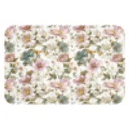 Bloemen - Patroon - Pastel Badmat klein 997 -3d