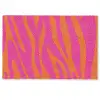 Zebraprint - Roze - Oranje - Dierenprint Deurmat klein -zkaufland3d
