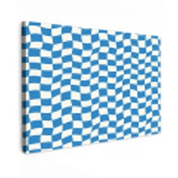 Golvend - Patroon - Blauw canvas 2cm klein 34 -z3d