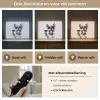 Hondje - Wijnglas - Zonnebril - Enthousiast Light Box met batterij (Wandlamp) middel -USP_lichtkleurNL