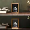 Taart - Slagroom - Kers - Bord - Delfts blauw Light Box met kabel (Tafellamp) klein -sfeer3