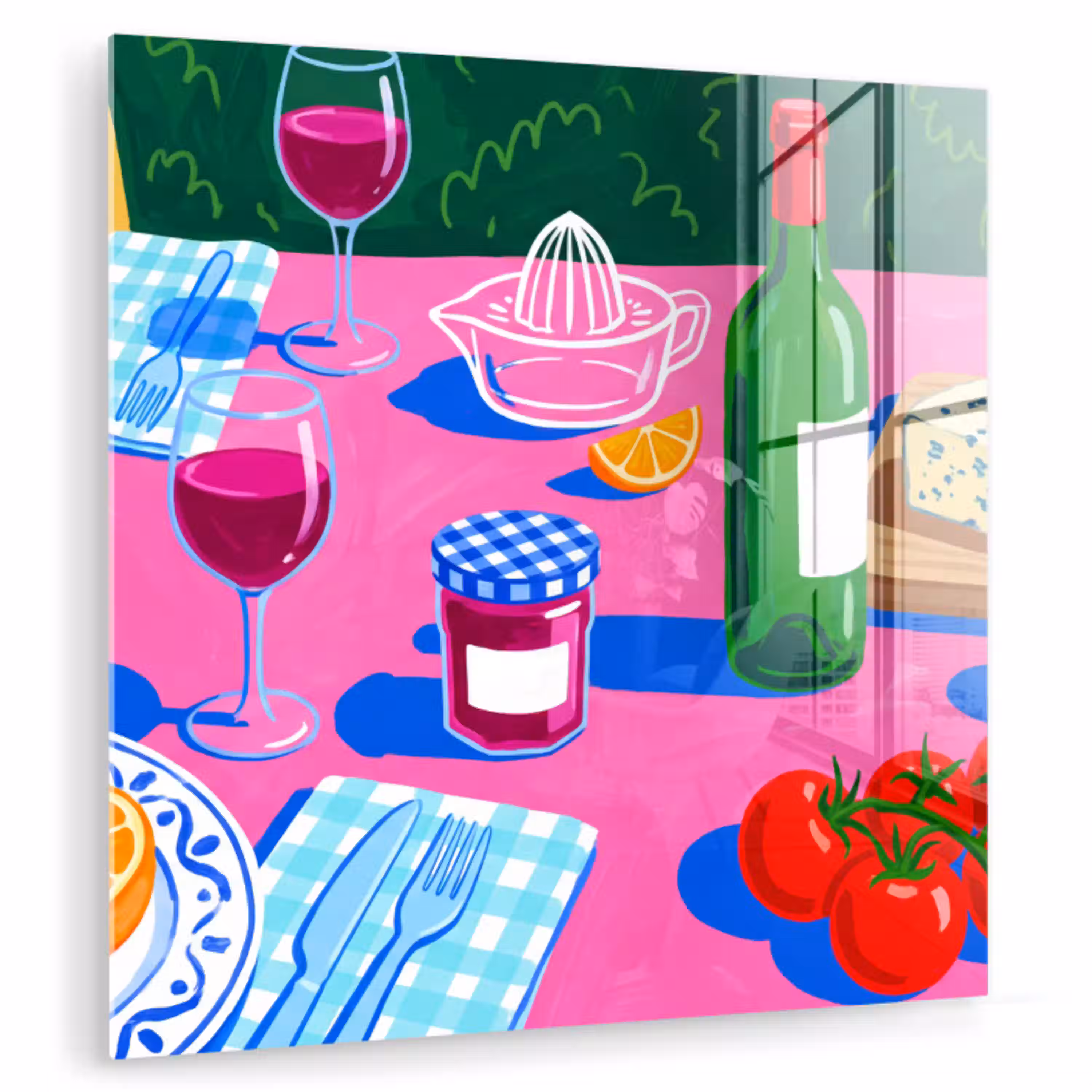 Eten - Tafel - Illustratie plexiglas 5mm klein -zzzproduct_nieuw