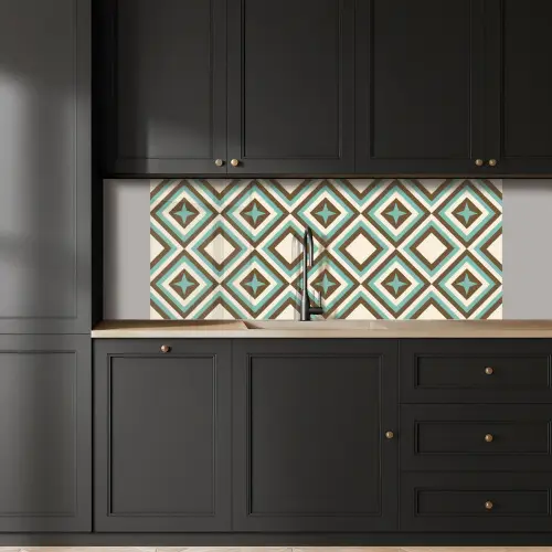 Jaren 50 - Ster - Design keuken achterwand 2 middel 871 -sfeer1