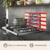 Sardines - Rood en beige strepen keuken achterwand spatscherm klein -usp_NL