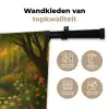 Eenden - Vijver - Bloemen Wandkleed katoen klein -sfeer2