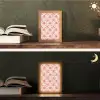 Roze - Bloemenmotief - Wit - Modern Light Box met kabel (Tafellamp) klein 925 -sfeer3
