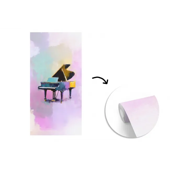 Piano - Pastel - Elegant - Dromerig fotobehang vinyl groot -3d