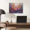 Bloemen - Botanisch - Kunst - Roze - Natuur PET vilt klein -sfeer5