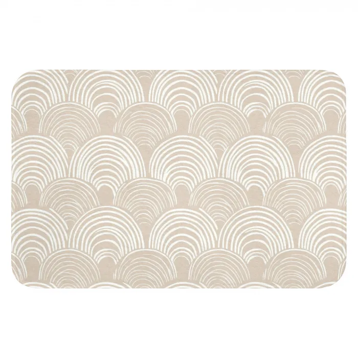 Golven - Structuur - Beige Badmat klein 997 -3d
