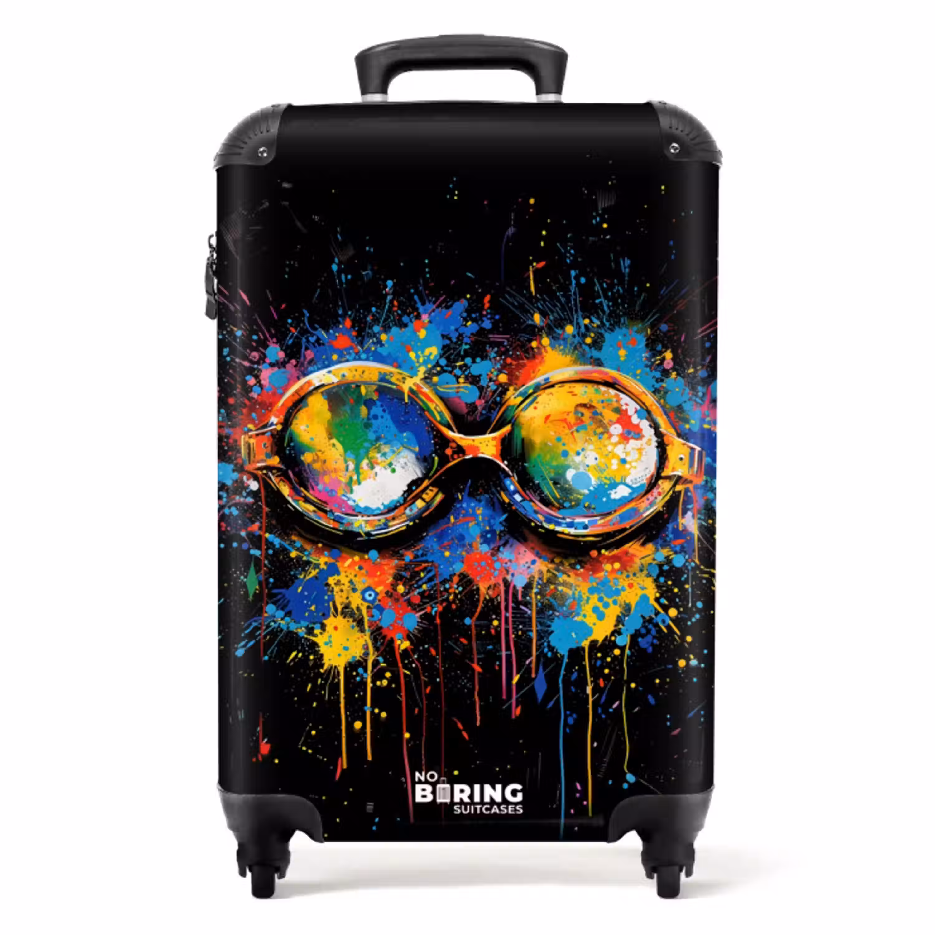 Zwembril met graffiti NBS - Handbagage koffer - Unisex middel -productfoto_recht