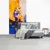 Vos - Oranje - Vormen - Abstract fotobehang vinyl groot -slaapkamer