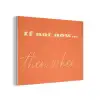If not now then when - Oranje - Geel - Levendig PET vilt klein -3d
