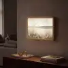 Meer - Water - Natuur - Beige Light Box met batterij (Wandlamp) middel -sfeer1