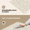 Abstract - Modern - Beige Inductie beschemer met haakjes klein 777 -ky-schoon-nl